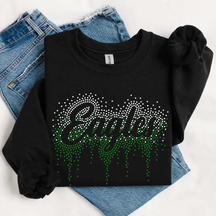 Eagles Ombre Drip SPANGLE TRANSFER