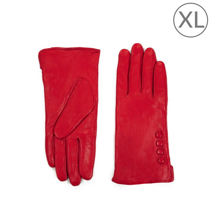 Echtleder-Handschuhe in Rot