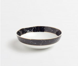 Eleni Black Marble Pasta/Salad Bowl - RSVP Style