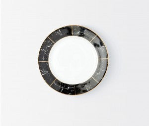 Eleni Black Marble Salad Plate - RSVP Style