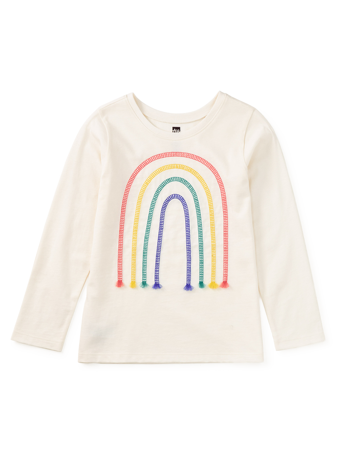 Embroidered Rainbow Tee