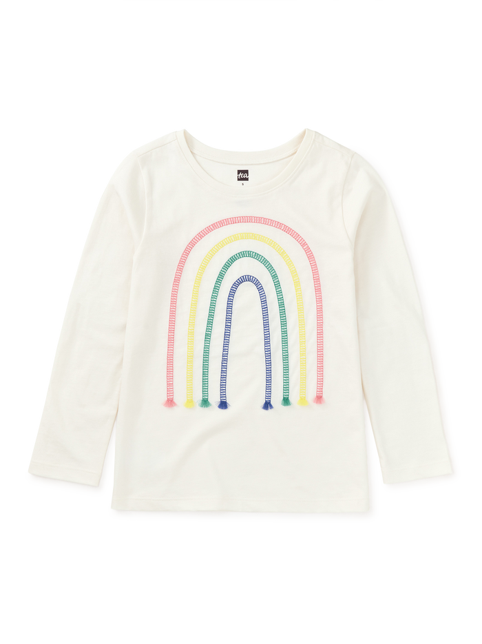 Embroidered Rainbow Tee