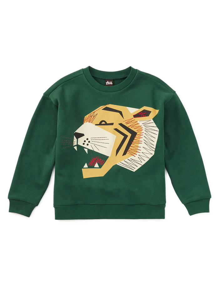 Embroidered Tiger Popover
