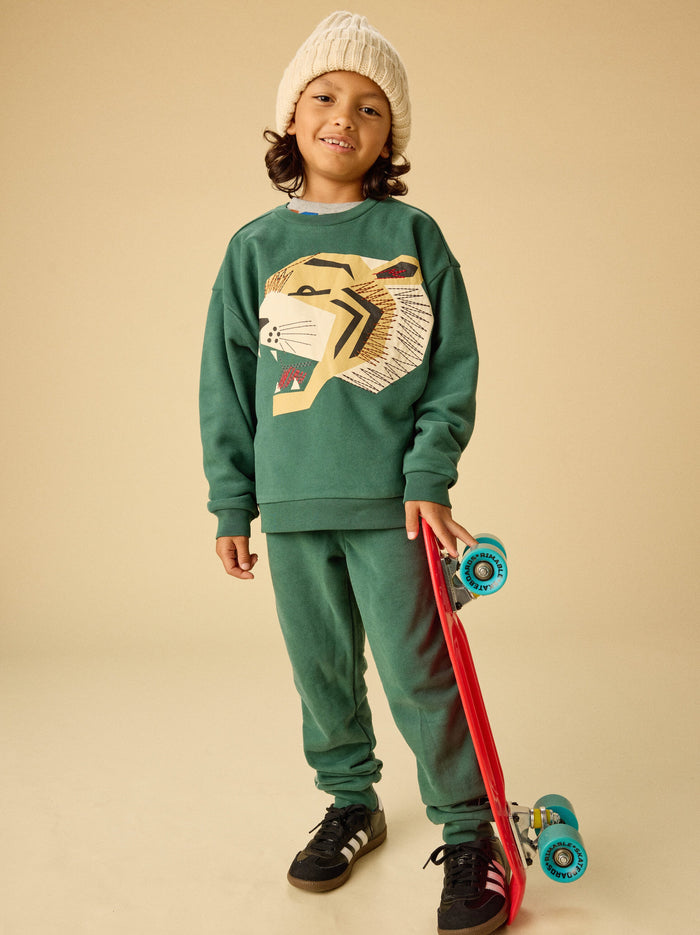 Embroidered Tiger Popover