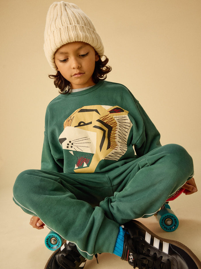 Embroidered Tiger Popover