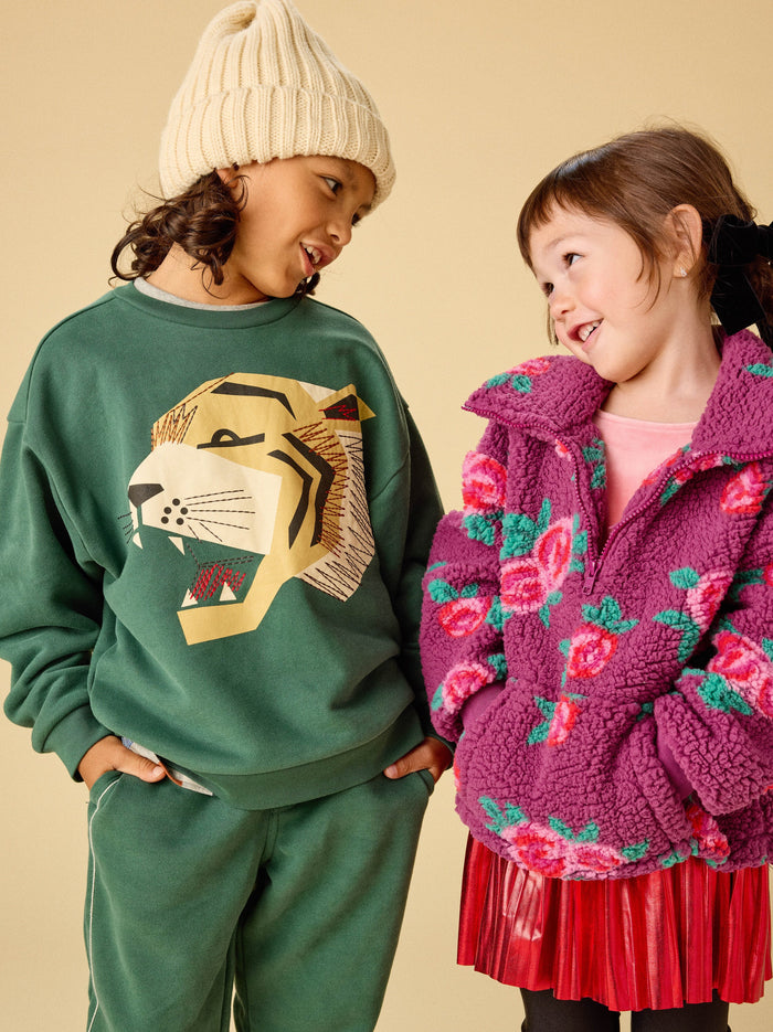 Embroidered Tiger Popover