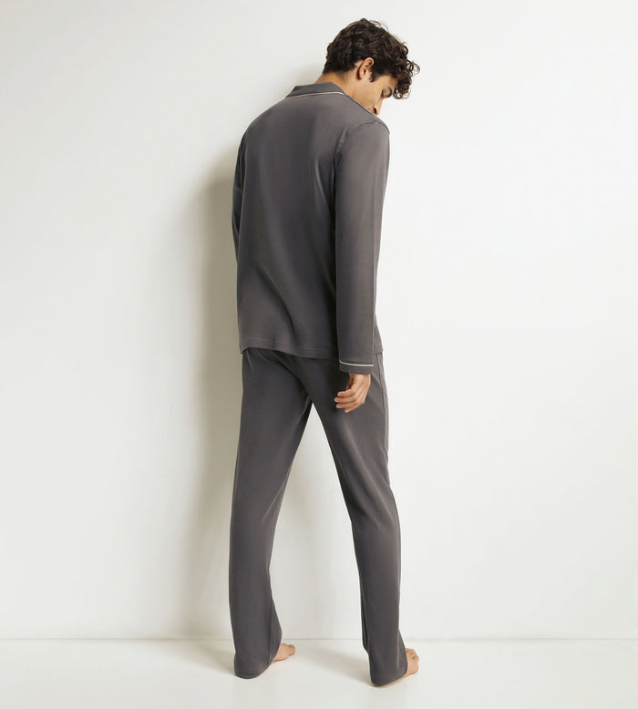 Ensemble pyjama pantalon homme Gris Dim