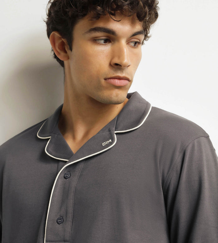 Ensemble pyjama pantalon homme Gris Dim