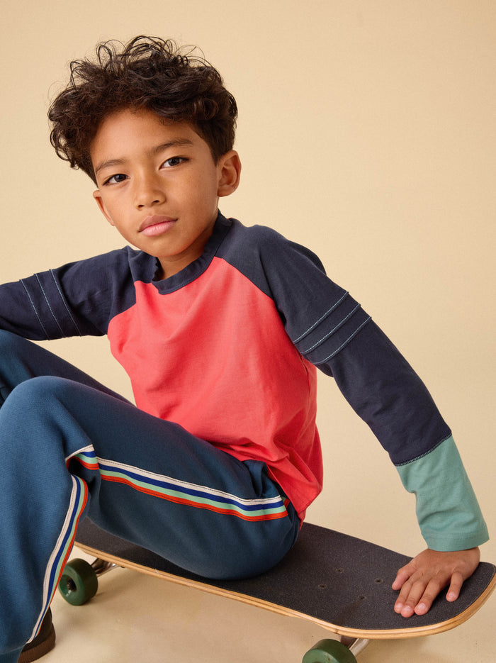 Explorer Colorblock Raglan Top