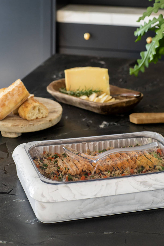 Fancy Panz Cake Pan Set with Spoon-Marble