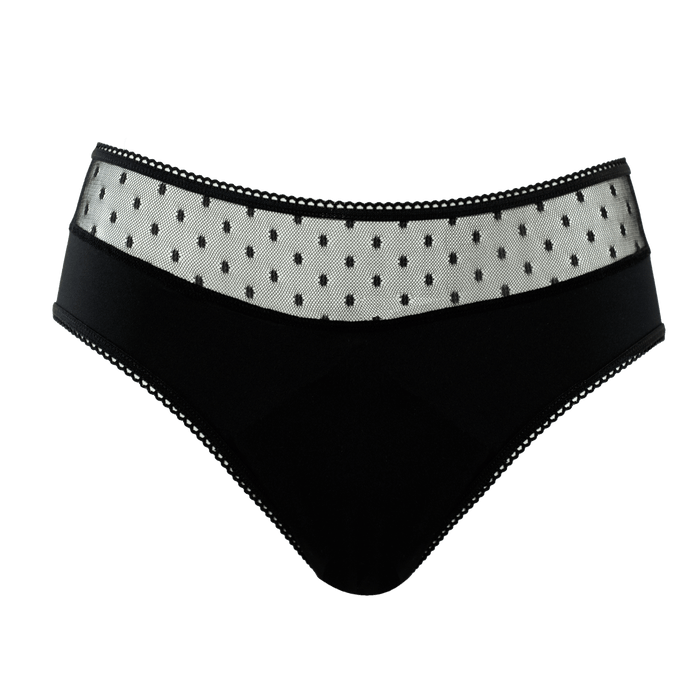 Modèle Fanny par Louloucup, culotte menstruelle élégante pour flux abondant