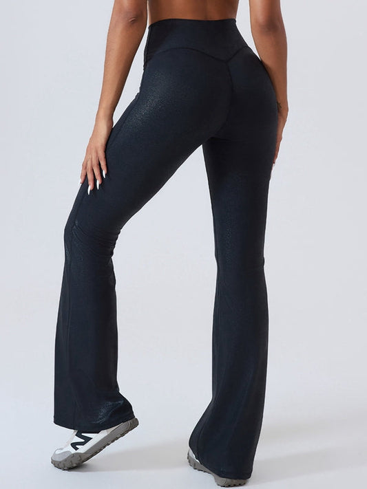 Faux Leather Flare Leggings