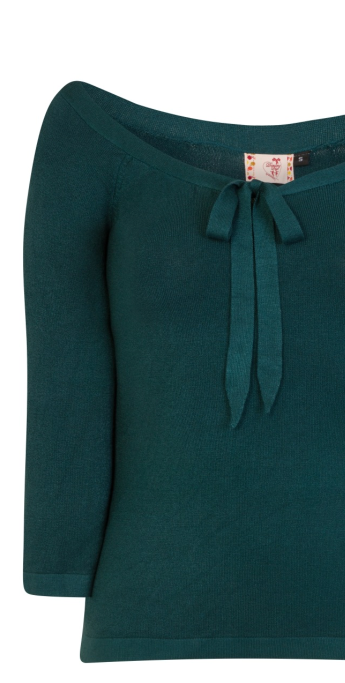 Feinstrick-Pulli, Pretty Illusion, Flaschengrün