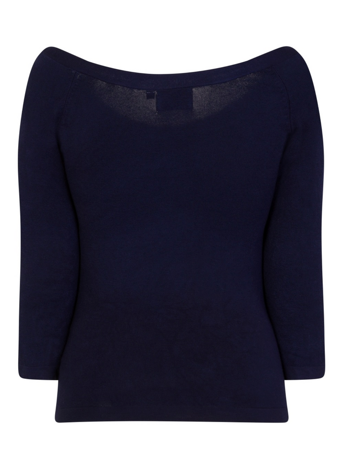 Feinstrick-Pulli Pretty Illusion, Nachtblau
