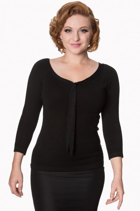 Feinstrick-Pulli Pretty Illusion, Schwarz
