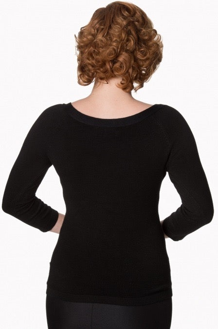 Feinstrick-Pulli Pretty Illusion, Schwarz
