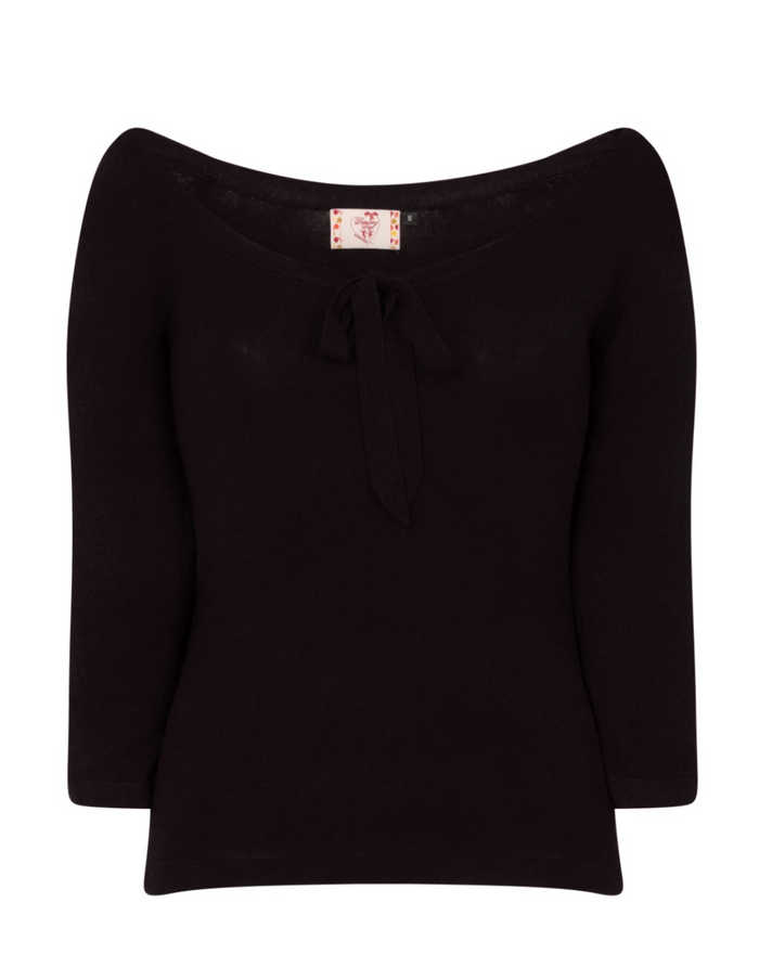 Feinstrick-Pulli Pretty Illusion, Schwarz