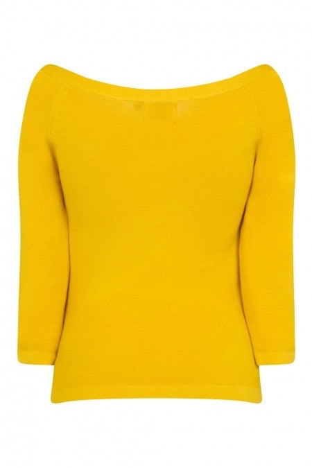 Feinstrick-Pulli,  Pretty Illusion, Senf