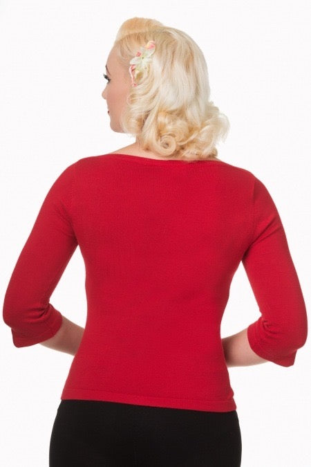 Feinstrick-Pullover Addicted, Rot