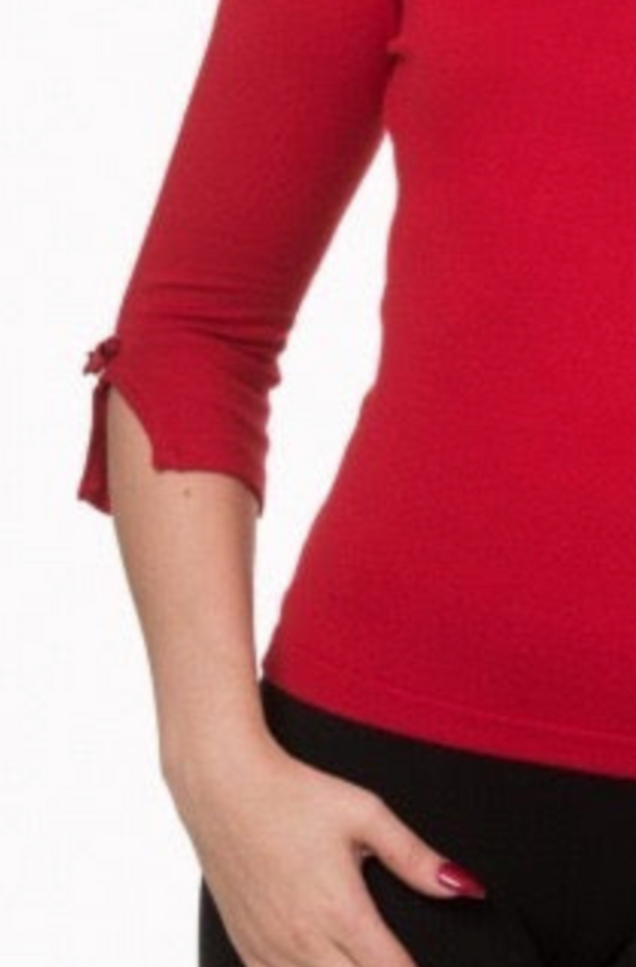 Feinstrick-Pullover Addicted, Rot