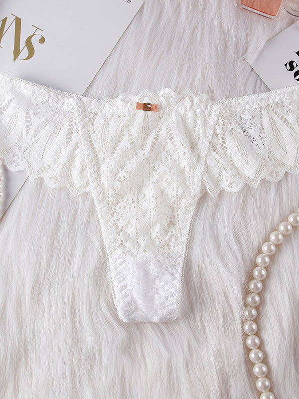 Femal Roman-Knot Lace T-back Panties