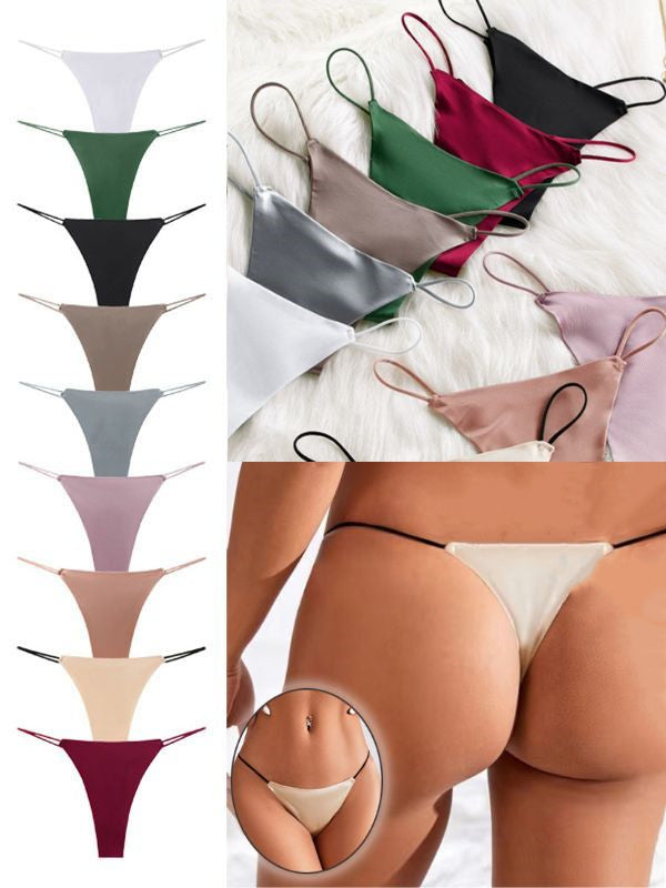 Femal Sexy Silk T-back Panties