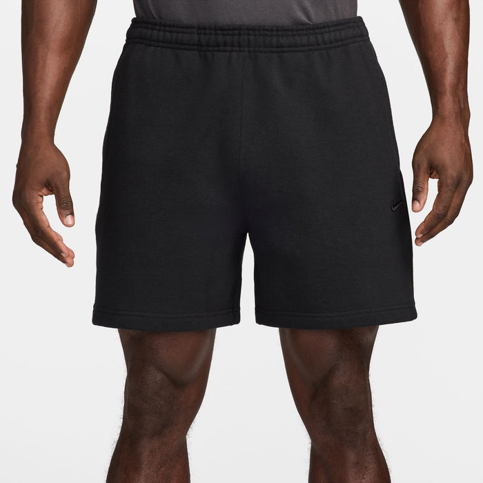 Fleece Black Shorts