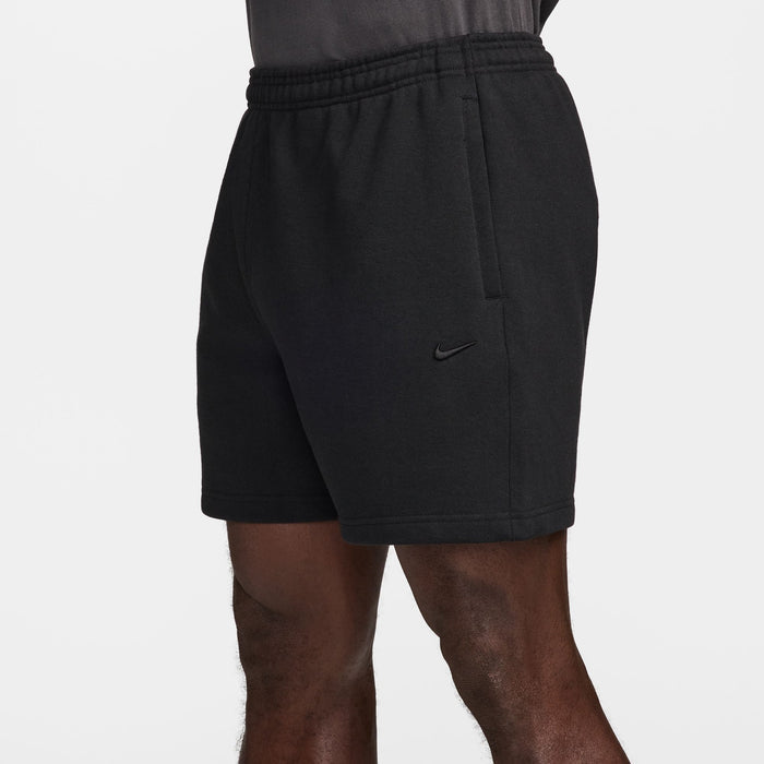 Fleece Black Shorts