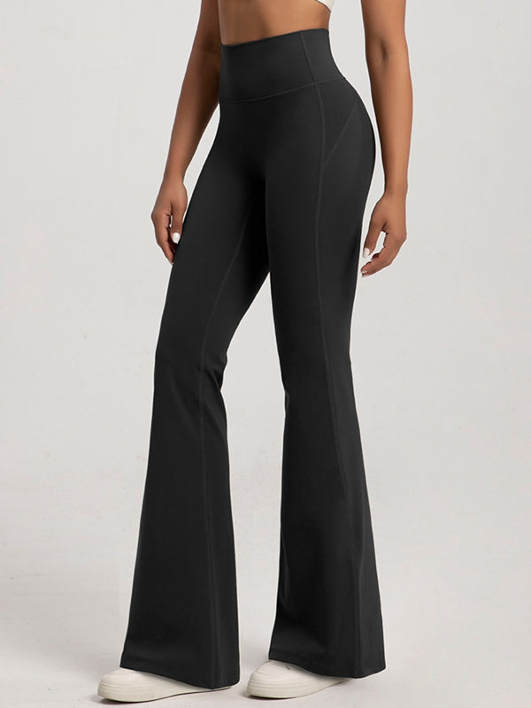 Fleece Flare Elastic Tight Leggings