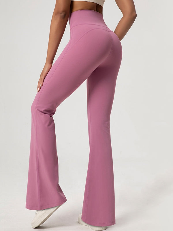 Fleece Flare Elastic Tight Leggings