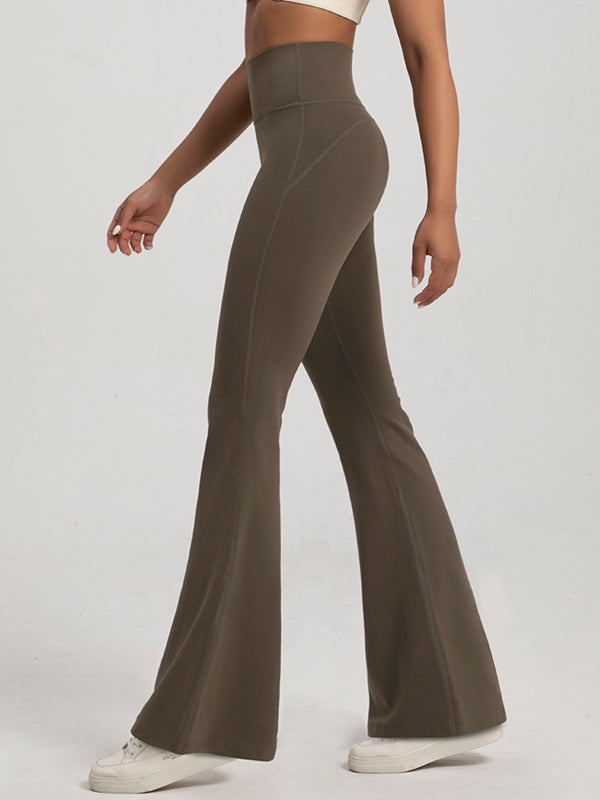 Fleece Flare Elastic Tight Leggings
