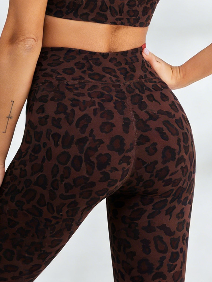 Fleece Leopard Print Leggings