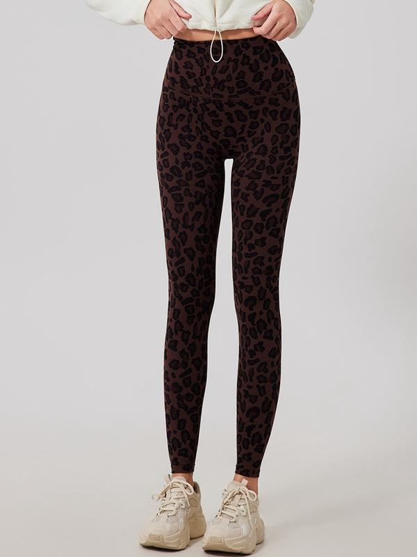 Fleece Leopard Print Leggings