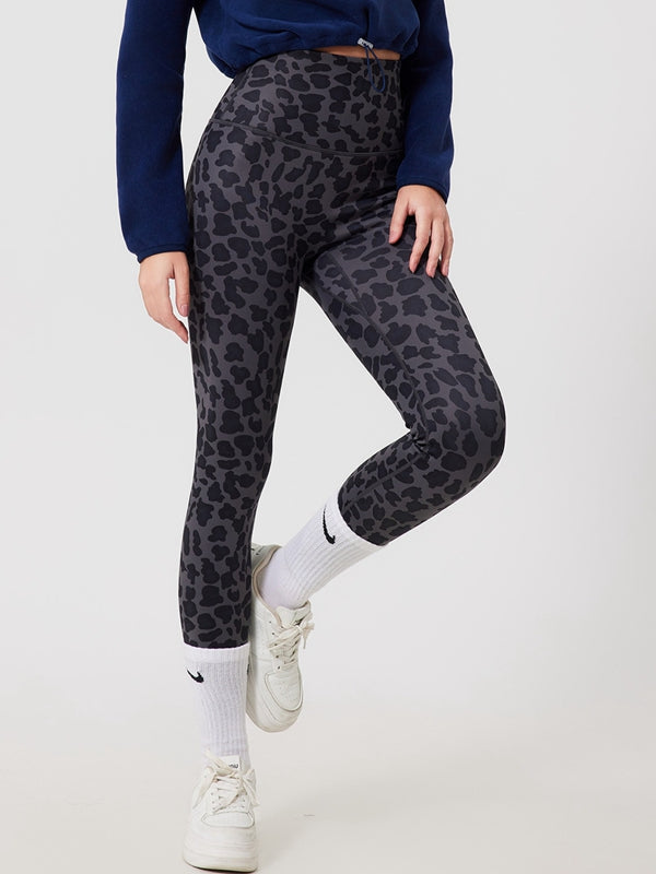 Fleece Leopard Print Leggings