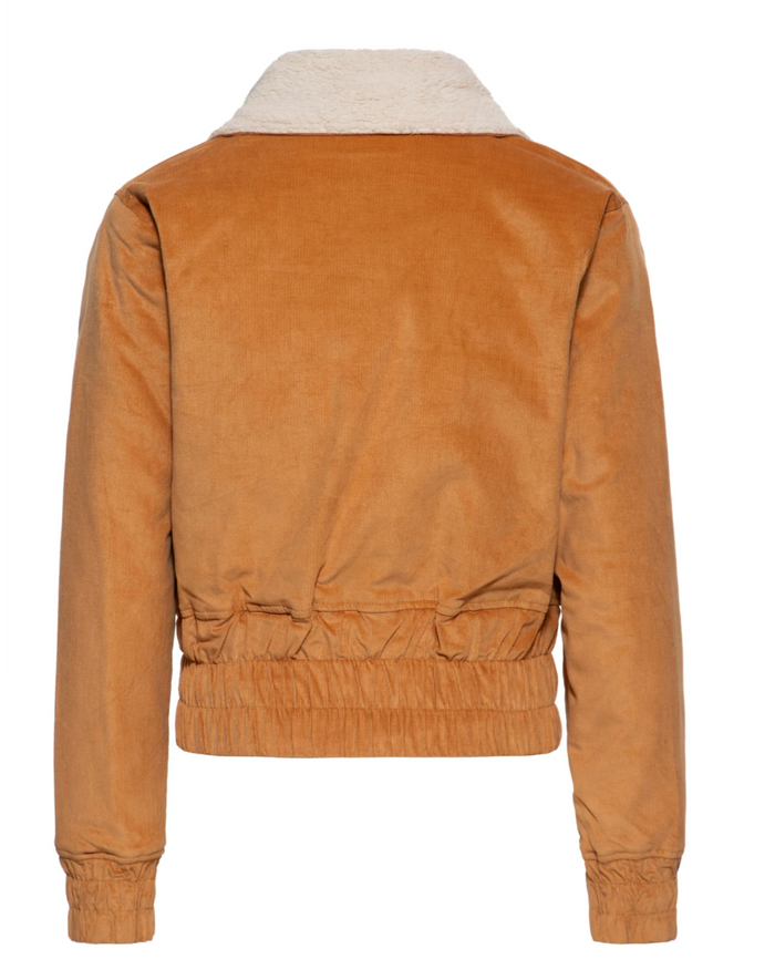 Fliegerjacke aus Cord, Senfbraun, Plus Size