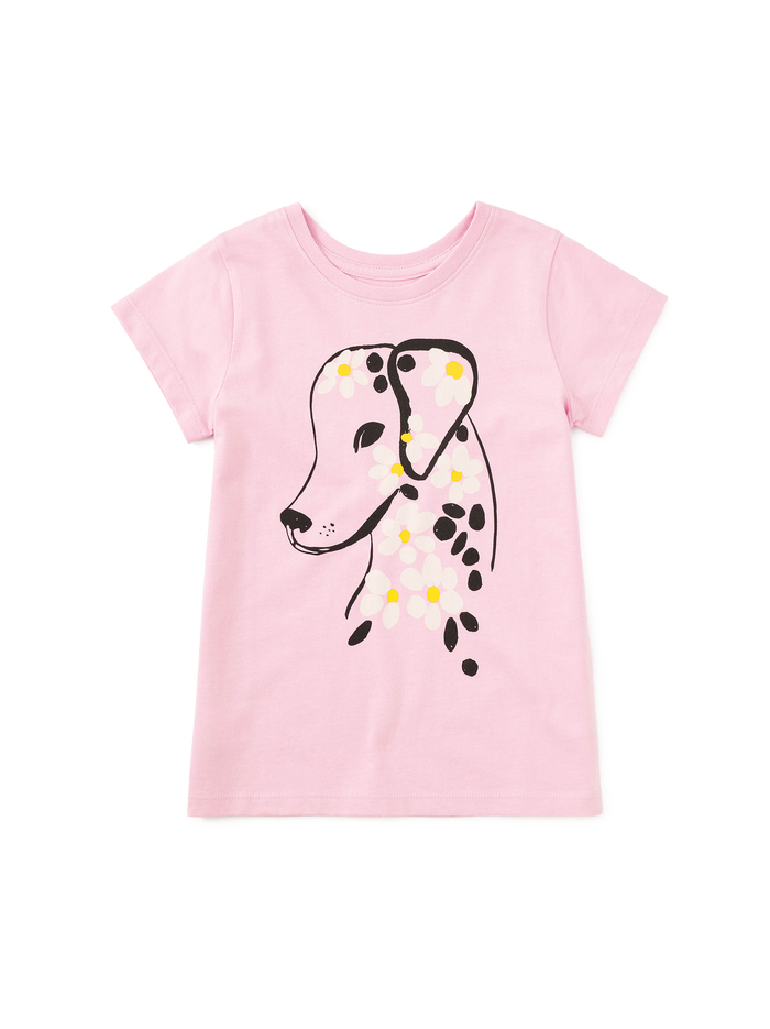 Flowery Dalmatian Graphic Tee