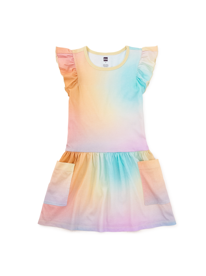Flutter Sleeve Pocket Dress