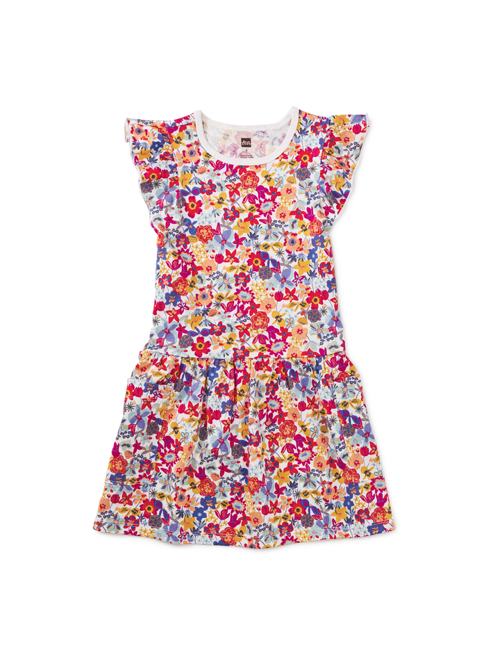 Flutter Sleeve Pocket Dress
