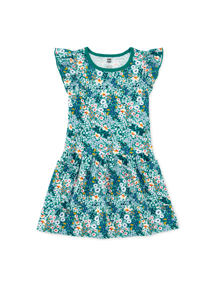 Flutter Sleeve Pocket Dress
