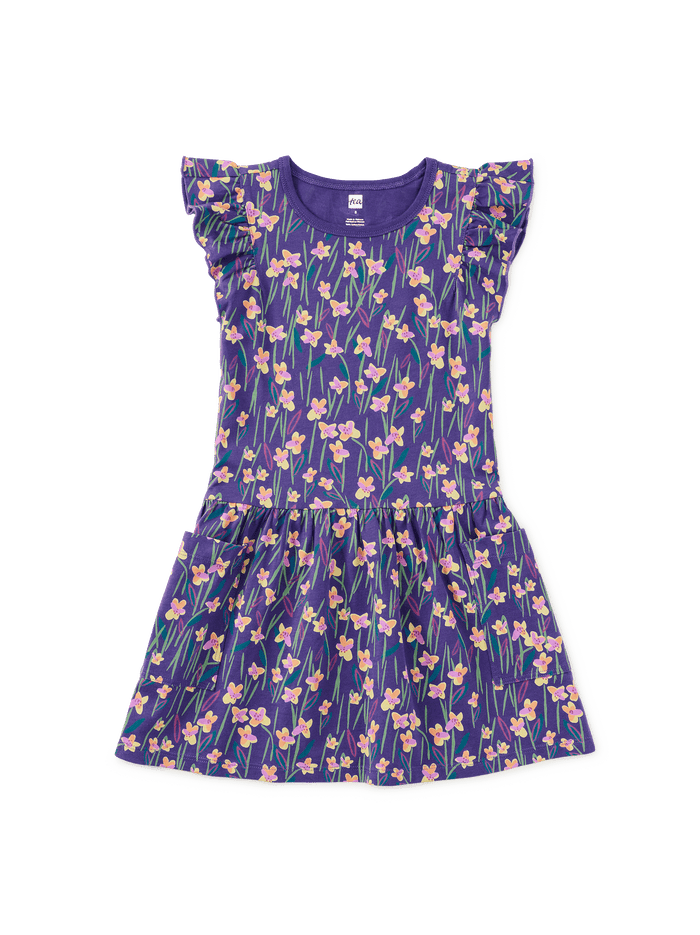 Flutter Sleeve Pocket Dress