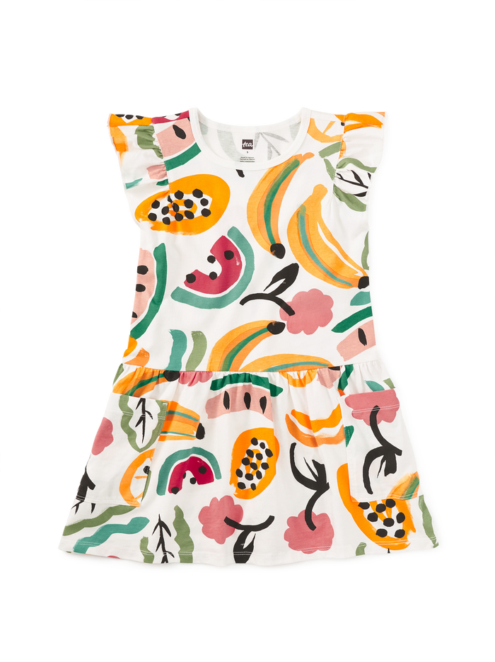 Flutter Sleeve Pocket Dress