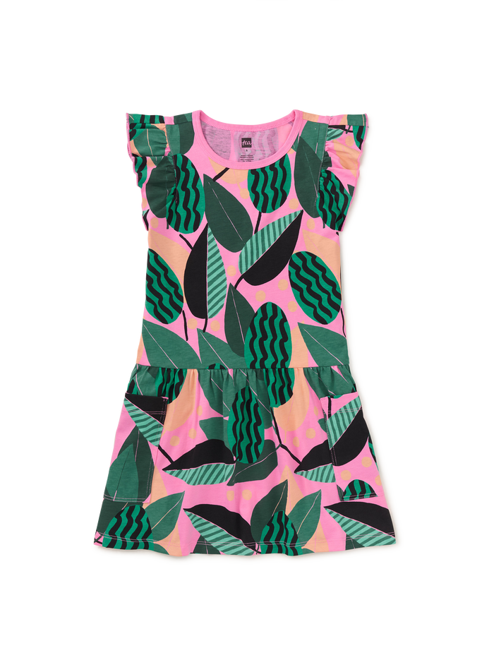 Flutter Sleeve Pocket Dress