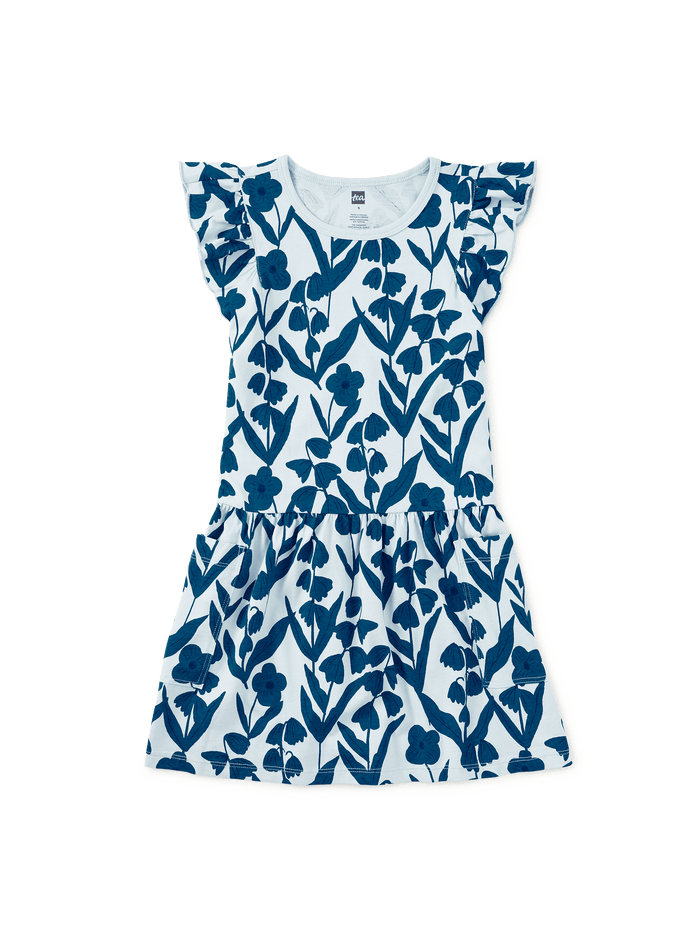 Flutter Sleeve Pocket Dress
