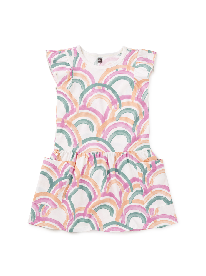 Flutter Sleeve Pocket Dress