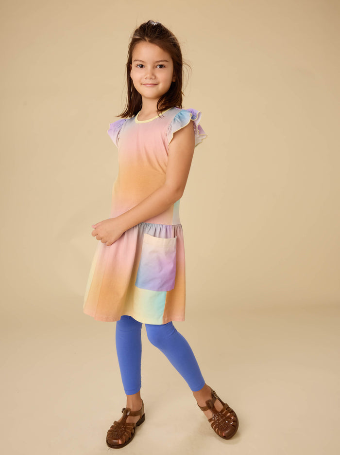 Flutter Sleeve Pocket Dress