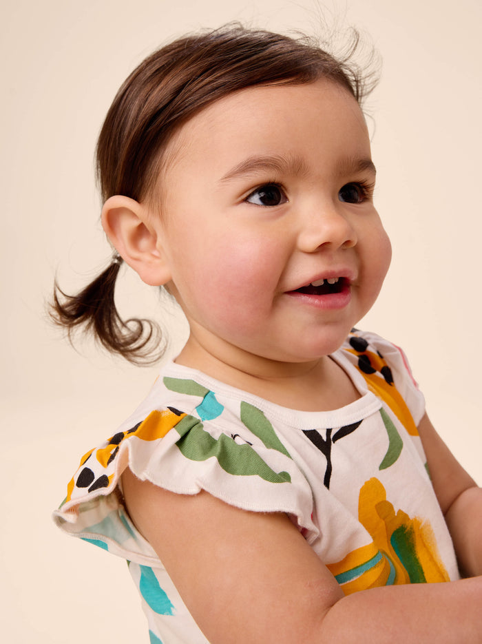 Flutter Sleeve Pocket Dress