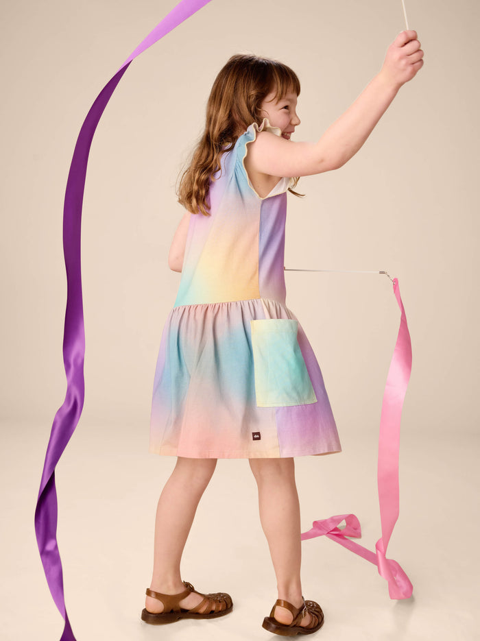 Flutter Sleeve Pocket Dress