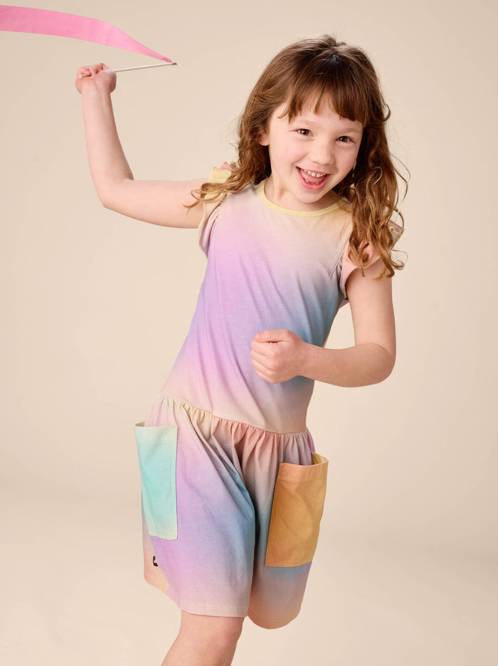 Flutter Sleeve Pocket Dress