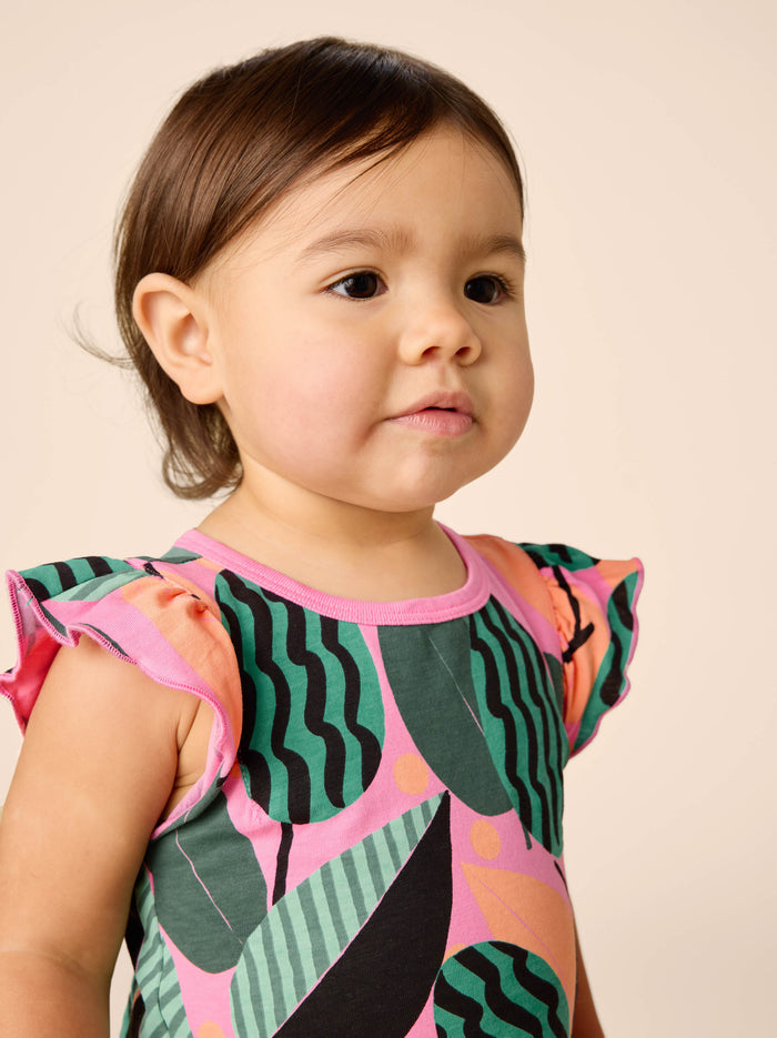 Flutter Sleeve Pocket Dress