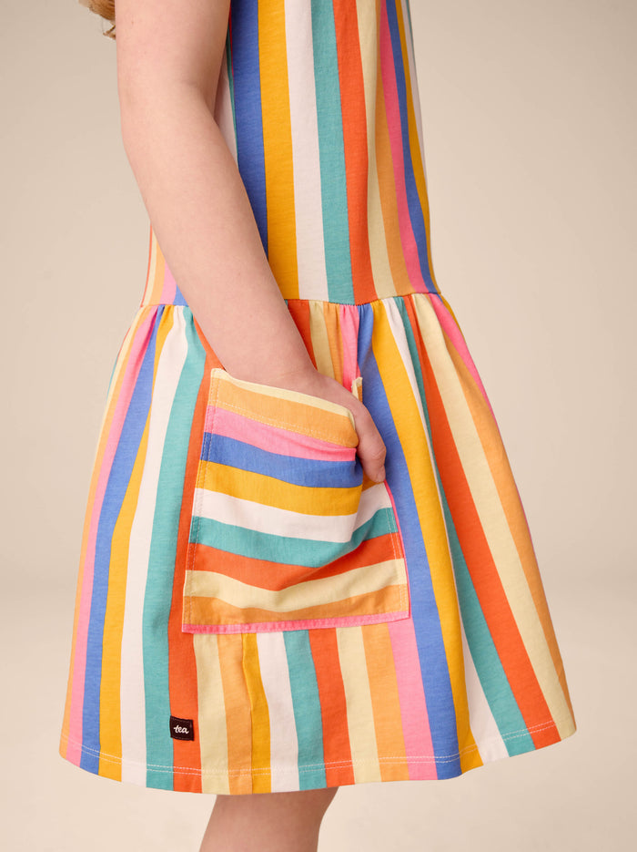 Flutter Sleeve Pocket Dress